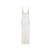 Crochet V Neck Maxi Dress - Ivory