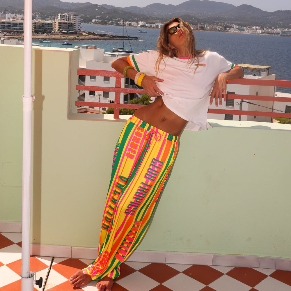 Drawstring Resort Pants - Sunshine Lover