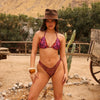 Lettuce Edge Full Coverage Bikini Bottom - Wild Rose