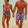 Men's Swim Trunks - Electric Palms