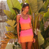 Mesh Mini Skirt - Tropical Heatwave