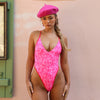 Plunge Cross Back One Piece - Hearts Collide