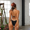 Ring Cheeky Tie Bikini Bottom - Twilight Black