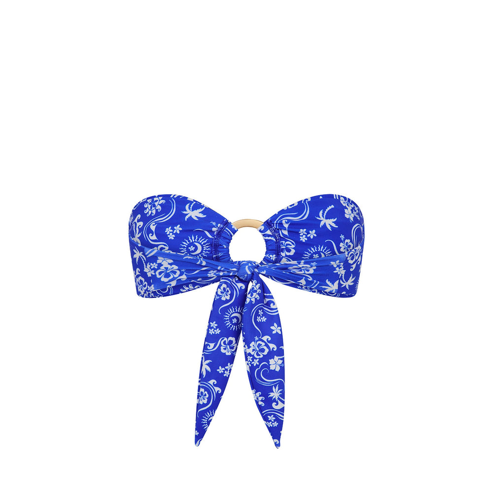 Strapless Bandeau Bikini Top - Surfside