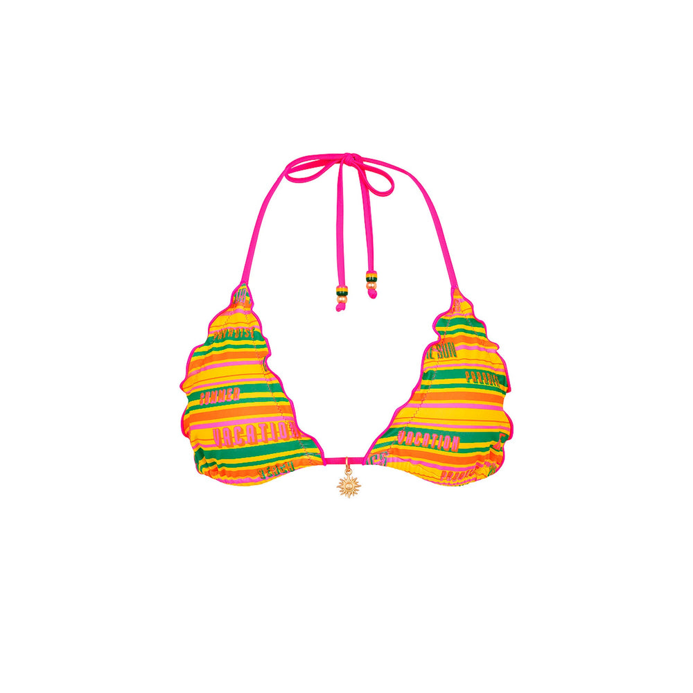 Lettuce Edge Bralette Bikini Top - Sunshine Lover
