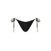 Ring Cheeky Tie Bikini Bottom - Twilight Black