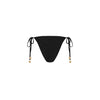 Ring Cheeky Tie Bikini Bottom - Twilight Black