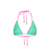 Decorative Panel Halter Bikini Top - Mint Macaron