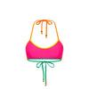Bind Halter Crop Bikini Top - Passionfruit Punch