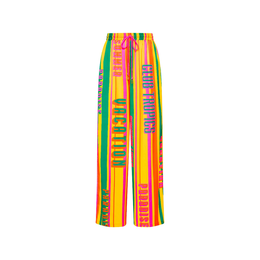 Drawstring Resort Pants - Sunshine Lover