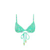 Ruched Bow Bralette Bikini Top - Mint Macaron