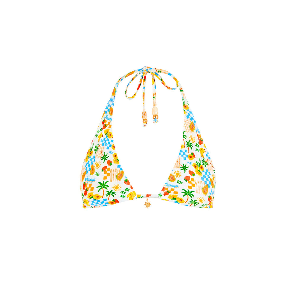 Classic Tie Halter Bikini Top - Suncatcher