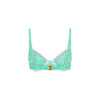 Decorative Ditzy Underwire Bikini Top - Mint Macaron