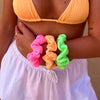 Scrunchie Hair Tie Trio Pack - Aloha Rainbow