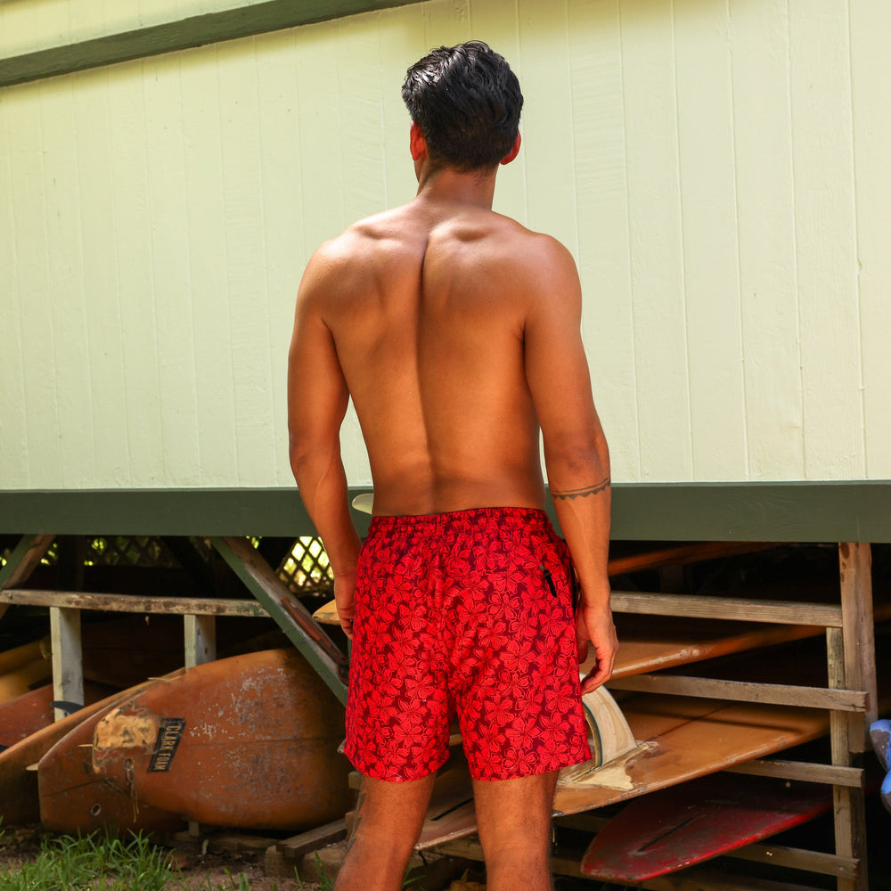 Men's Swim Trunks - Sassy Sangria