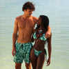 Lettuce Edge Bralette Bikini Top - Emerald Tides
