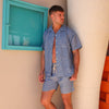 Men's Linen Shorts - Daisy Denim