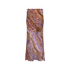 Chiffon Tie Side Maxi Skirt - Tropical Viper
