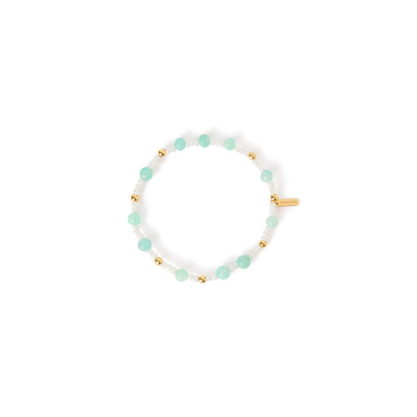 Beaded Stretch Bracelet - Amazonite