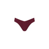 Cheeky V Bikini Bottom - Sangria