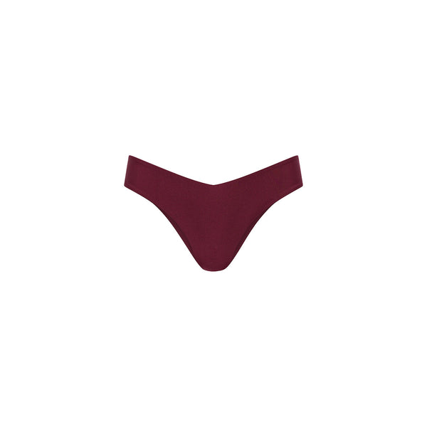 Cheeky V Bikini Bottom - Sangria