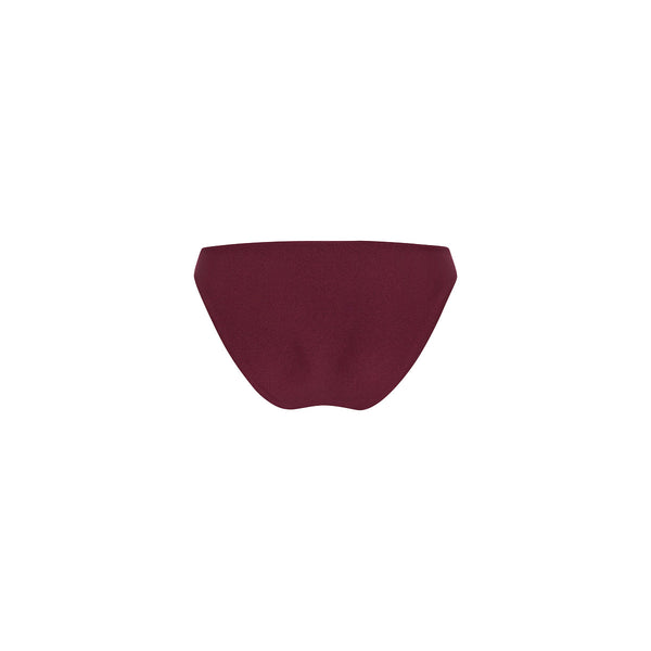 Minimal Full Coverage Bikini Bottom - Sangria