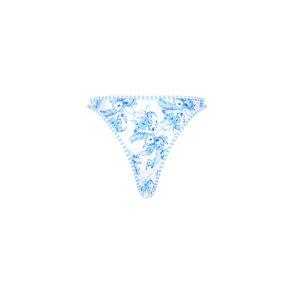 Twin Strap Cheeky Bikini Bottom - Vintage Paradise