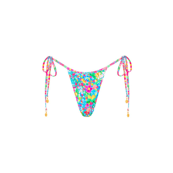 Micro Thong Tie Side Bikini Bottom - Mermaid Garden