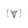 Lettuce Edge Thong Tie Bikini Bottom - Mermaid Garden