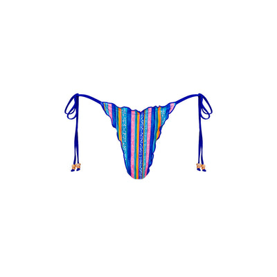 Lettuce Edge Thong Tie Bikini Bottom - Lone Ranger