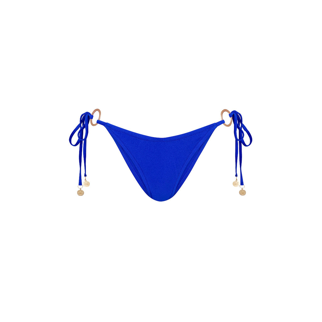 Ring Cheeky Tie Bikini Bottom - Blue Lagoon