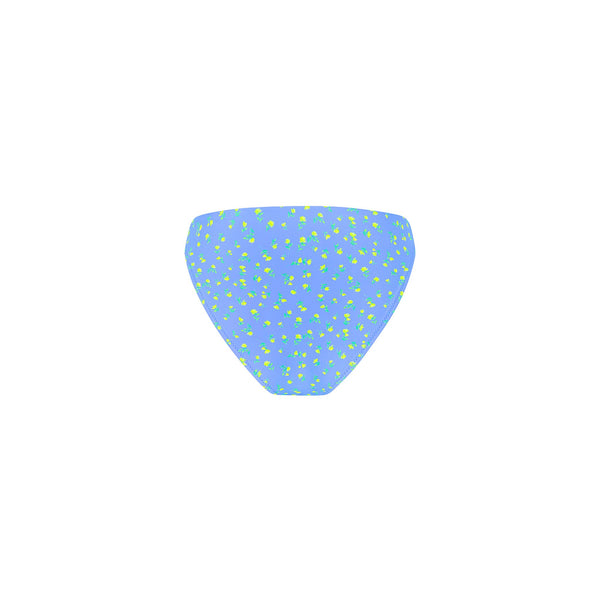 High Leg Full Vintage Bikini Bottom - Lemon Bloom