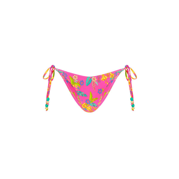 Dipped Cheeky Tie Bikini Bottom - Viva Vacation