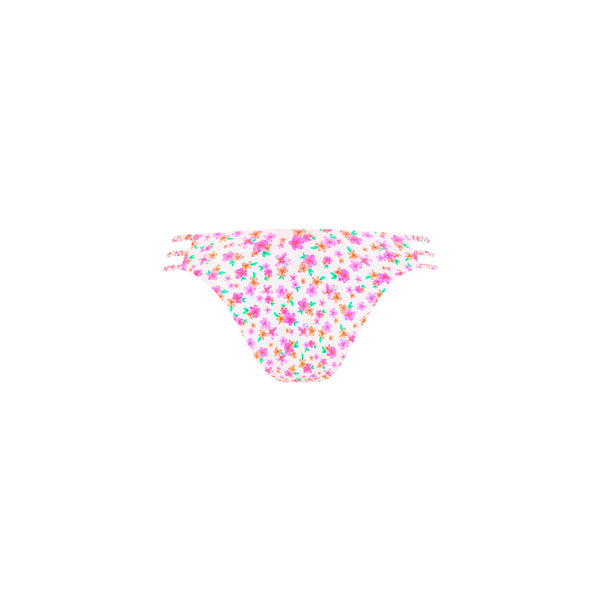 Multi Braided Cheeky Bikini Bottom - Flamingo Flora