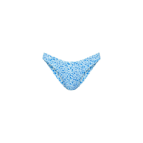 Shirred Minimal Full Coverage Bikini Bottom - Dream Flower