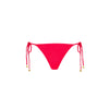 Braided Thong Tie Side Bikini Bottom - Cherry Crush