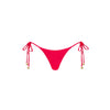 Braided Thong Tie Side Bikini Bottom - Cherry Crush