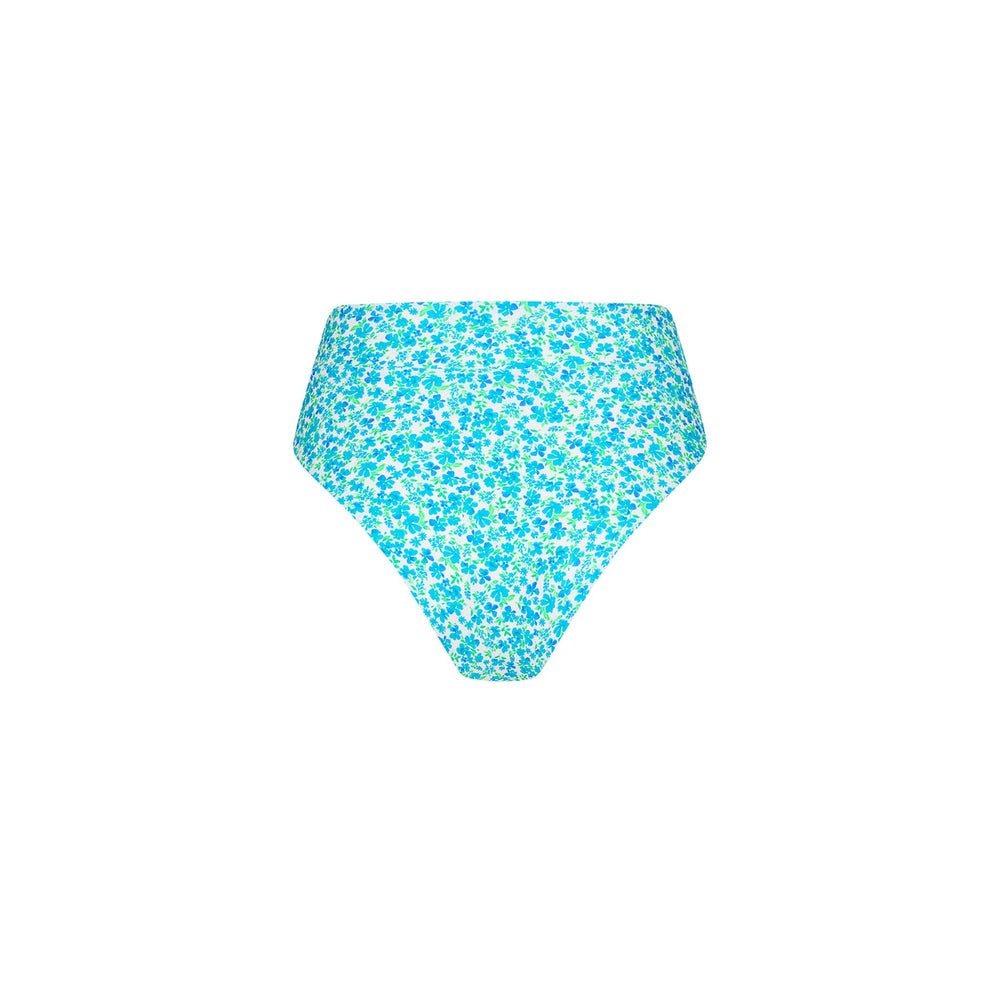 High Hip Cheeky Bikini Bottom - Ocean Aura