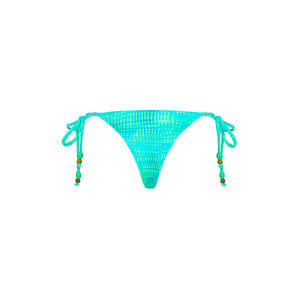Thong Tie Side Bikini Bottom - Summer Seas