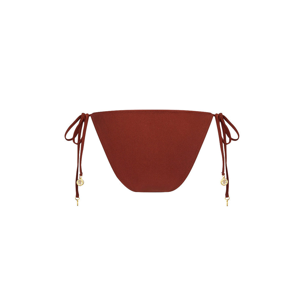 Full Coverage Tie Bikini Bottom - Cinnamon Sugar