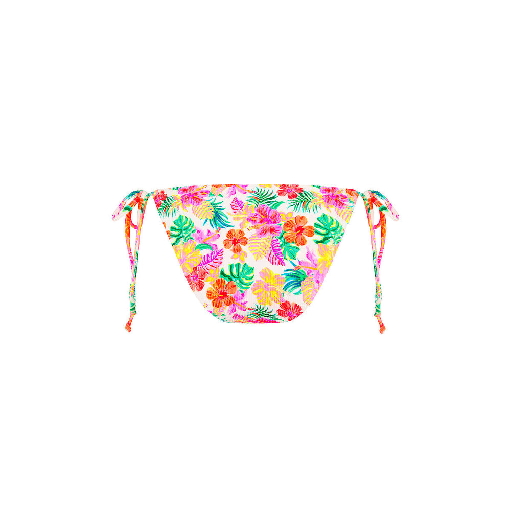 Full Coverage Tie Bikini Bottom - Island Escape