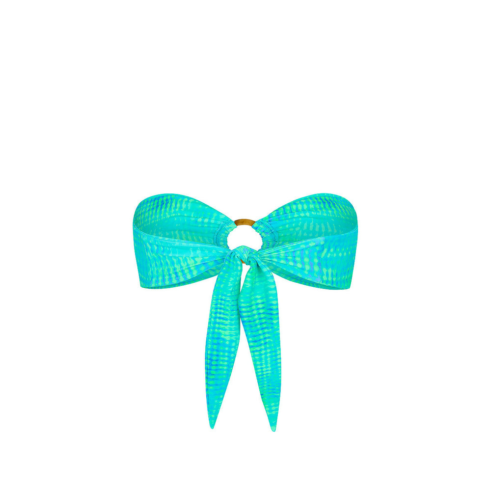 Strapless Bandeau Bikini Top - Summer Seas