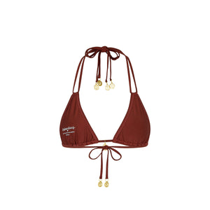 Halter Bralette Bikini Top - Cinnamon Sugar
