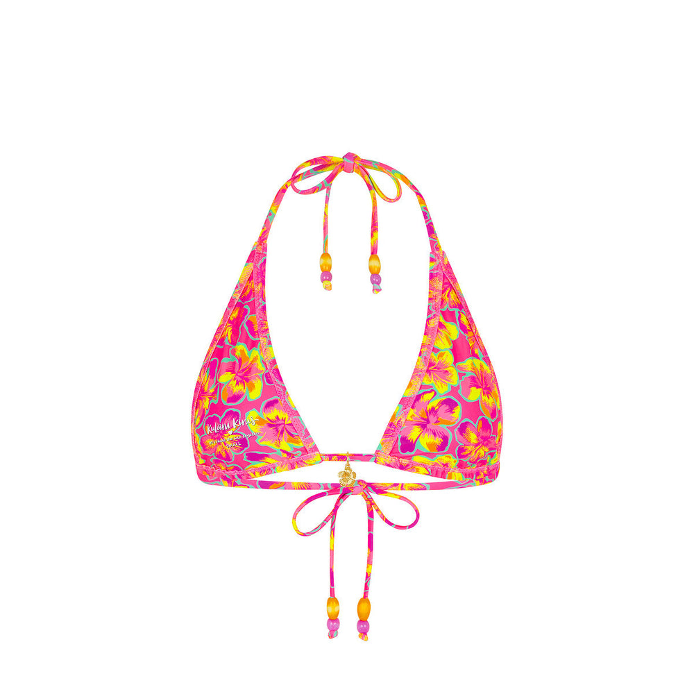 Classic Tie Halter Bikini Top - Sun Pop