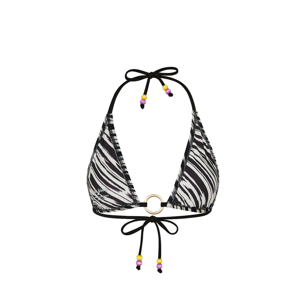 Ring Halter Bikini Top - Wild Honey