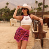 Bind Crop Tank Top - Wild West