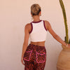 Bind Crop Tank Top - Wild West