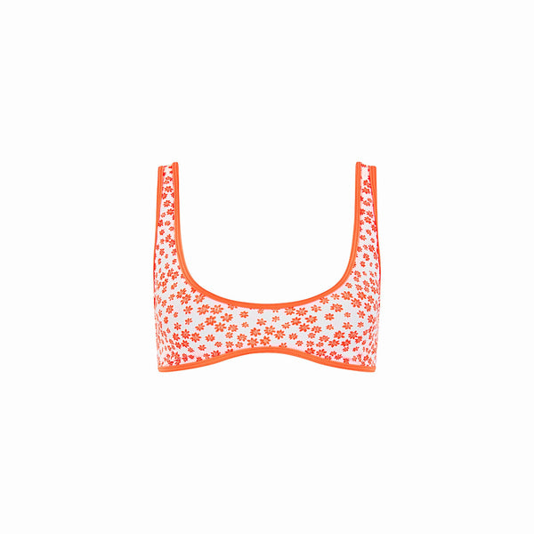 Bind Slim Scoop Bikini Top - Orange Fantasy