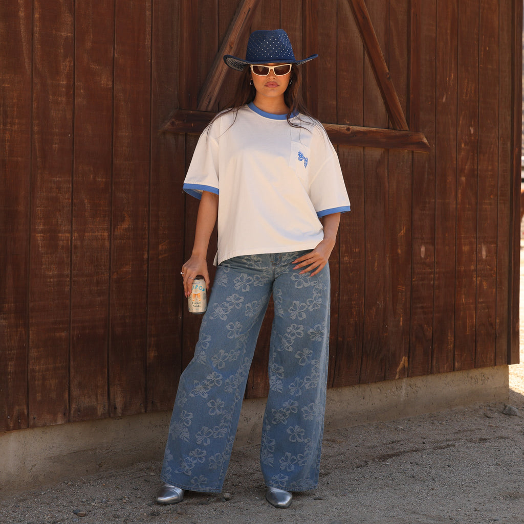 Boyfriend Bind Tee - Giddy Up
