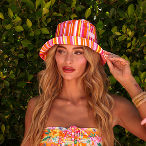 Bucket Hat - Sugar Stripe